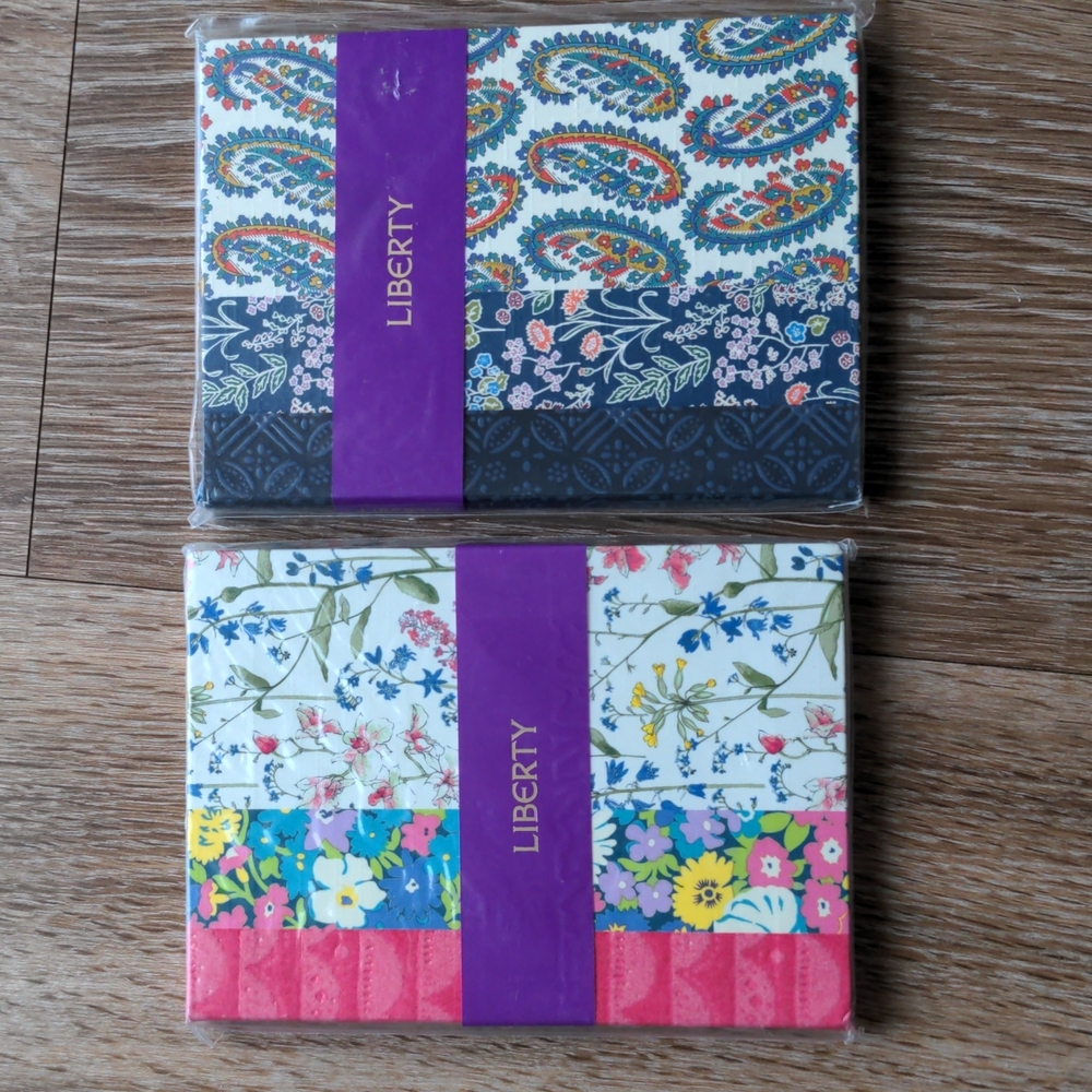 Liberty of London NEW - Two Notebooks Diaries Journals - Cottagecore British